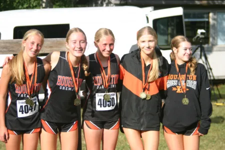 Houghton boys and girls cross country earn top spots at home